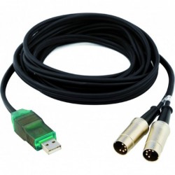 Câble USB/Double Midi