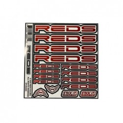 STICKERS CHROME RED