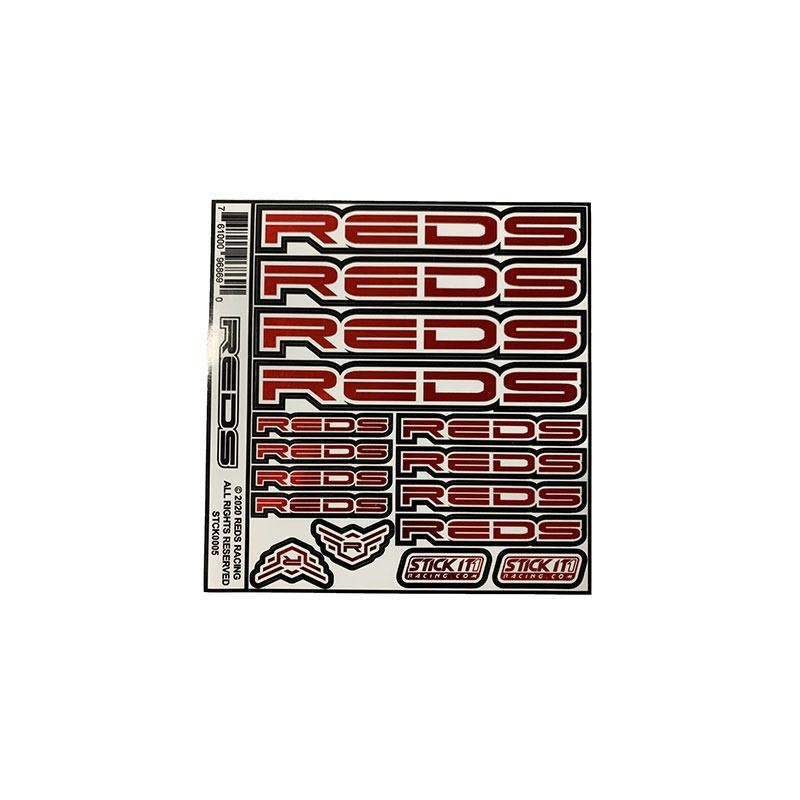 STICKERS CHROME RED